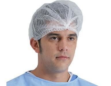 PP Strip Bouffant Hairnet Clip Mob Cap com várias cores e tamanhos 3 anos de validade