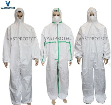 Vestuário de proteção personalizável Vestuário descartável com certificado ISO Ce SGS
