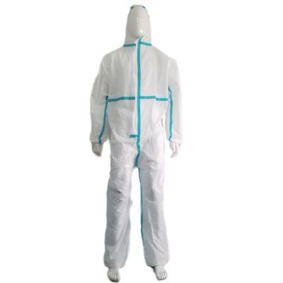 Categoria 3 Tipo 5/6 Roupas descartáveis de remoção de amianto com capuz e autocolante/impressão de logotipo