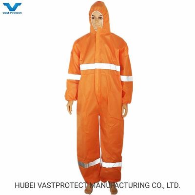 55000pcs por 40Q Vestuário Mecânico de Trabalho Vestuário de Proteção Laranja Camisola descartável