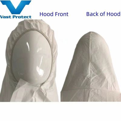 202 X 128 cm Vestuário de Proteção Microporoso Branco descartável para conforto respirável