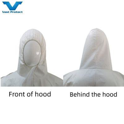 Trajes descartáveis de isolamento microporosos Trajes de protecção para ambientes perigosos