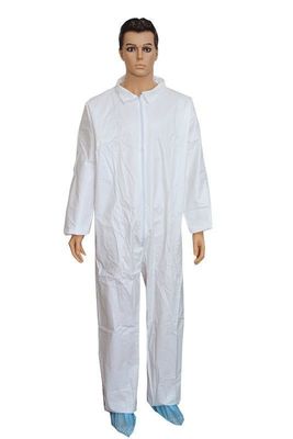 DuPont Tyvek Pintura branca descartável Hazmat Tychemico Trabalho de cobertor Quentador Traje de segurança de trabalho com colarinho de capuz
