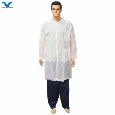 V601 Sapatos de laboratório descartáveis de polipropileno branco não tecido com material SMS em laboratório