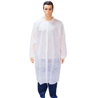 Colarinho Colarinho único ou duplo Colarinho descartável Casaco de laboratório Branco Sem bolsos