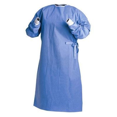 Vestido de isolamento SMS estéril de tecido não tecido de cor rosa descartável para operação em hospitais dentários