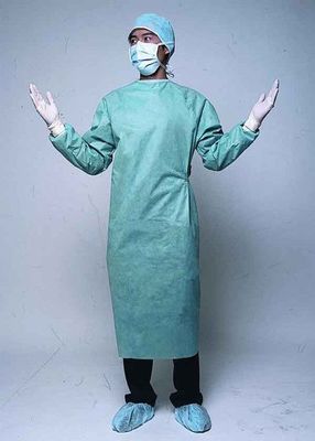Vestido de isolamento SMS estéril de tecido não tecido de cor rosa descartável para operação em hospitais dentários