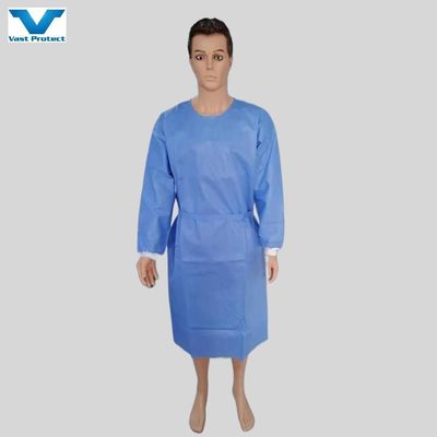 Três AAMI Nível1/2/3 Vestido de isolamento descartável Vestido cirúrgico não estéril respirável