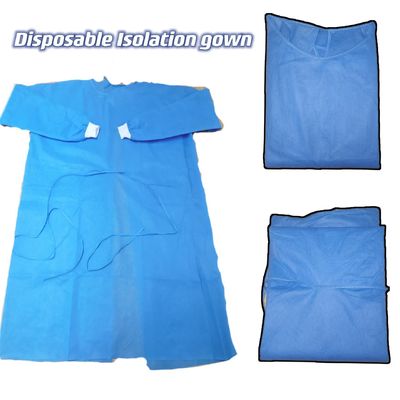 Inventário adequado Vestido de isolamento não tecido Vestido antiestático macio com algemas de malha