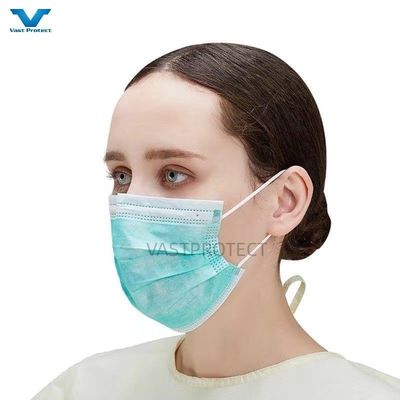 En14683 3ply respirável Earloop Adultos Máscara facial personalizada para Blue Age Adultos