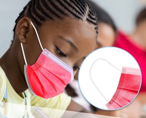 Não esterilizante 3 camadas Earloop Disposable Face Mask para crianças adolescentes 14,5 * 9,5 Cm