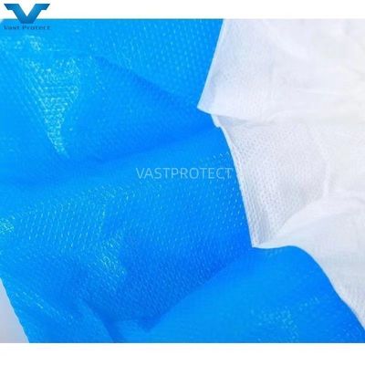 PP CPE Antiderrapante Azul Branco Elastico VPT-Shoe Cover para Proteção Proteção descartável