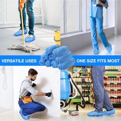 Botas antiderrapagem higiênicas à prova d'água para os pés Coberturas de calçado para protecção do pessoal hospitalar