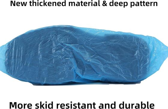 Capa de calçado PE CPE de peso leve de 15*36cm para procedimentos odontológicos, feita à mão ou à máquina