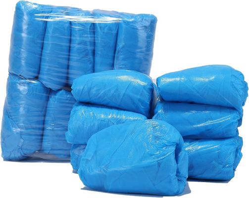 Capa de calçado PE CPE de peso leve de 15*36cm para procedimentos odontológicos, feita à mão ou à máquina