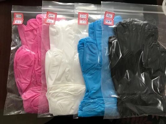 Luvas descartáveis de nitrilo preto, tamanhos S M L XL 9 polegadas Aql 1,5 para jardinagem