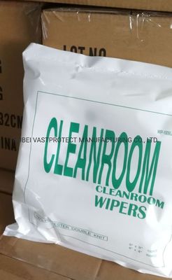 120GSM ESD Anti-estático 100% poliéster limpo limpo branco limpadores personalizados
