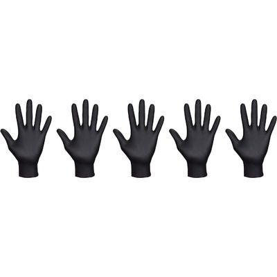 9 Luvas de exame de nitrilo de comprimento normal S M L XL para limpeza e segurança industrial