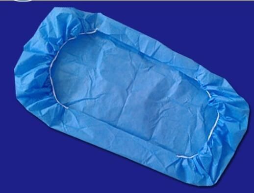 Branco Azul Disponível PP Spunbond Tecido Não Tecido Lençol de cama Produtos cirúrgicos Materiais