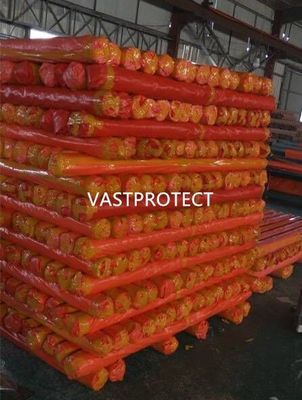 3.65m Largura Rolo de lonas PE laranja de dois lados com revestimento de núcleo de papel de dois lados