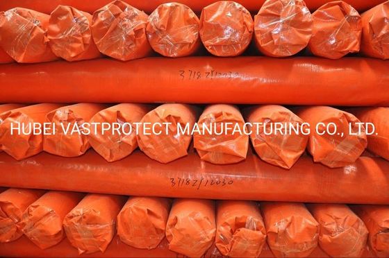 12ft x 100ft Double Orange PE Poly Tarps Roll Personalização e peso em gramas 20-260GSM