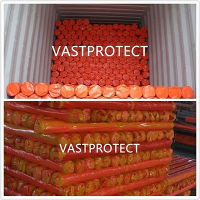 VASTPROTECT Estilo revestido em PVC Duplo Laranja Proof Poly Roll 12 Prime * 100 Prime